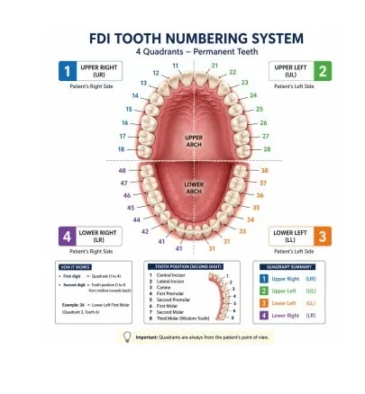 FDI Tooth Numbering System
