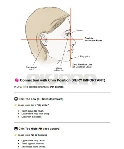 Frankfort Plane and Chin Alignment